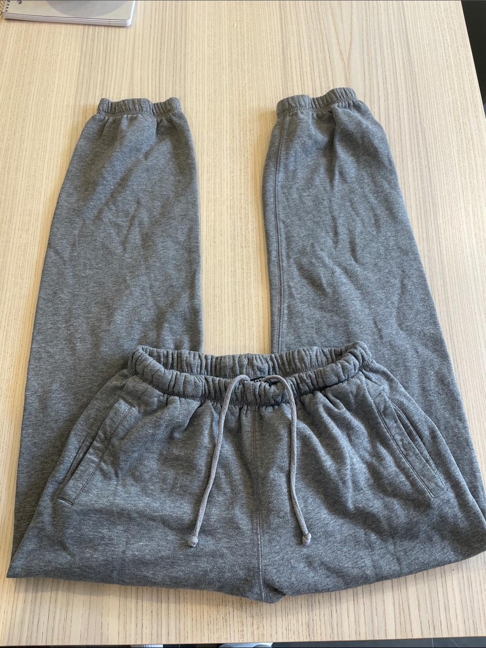 Grey sweatpants